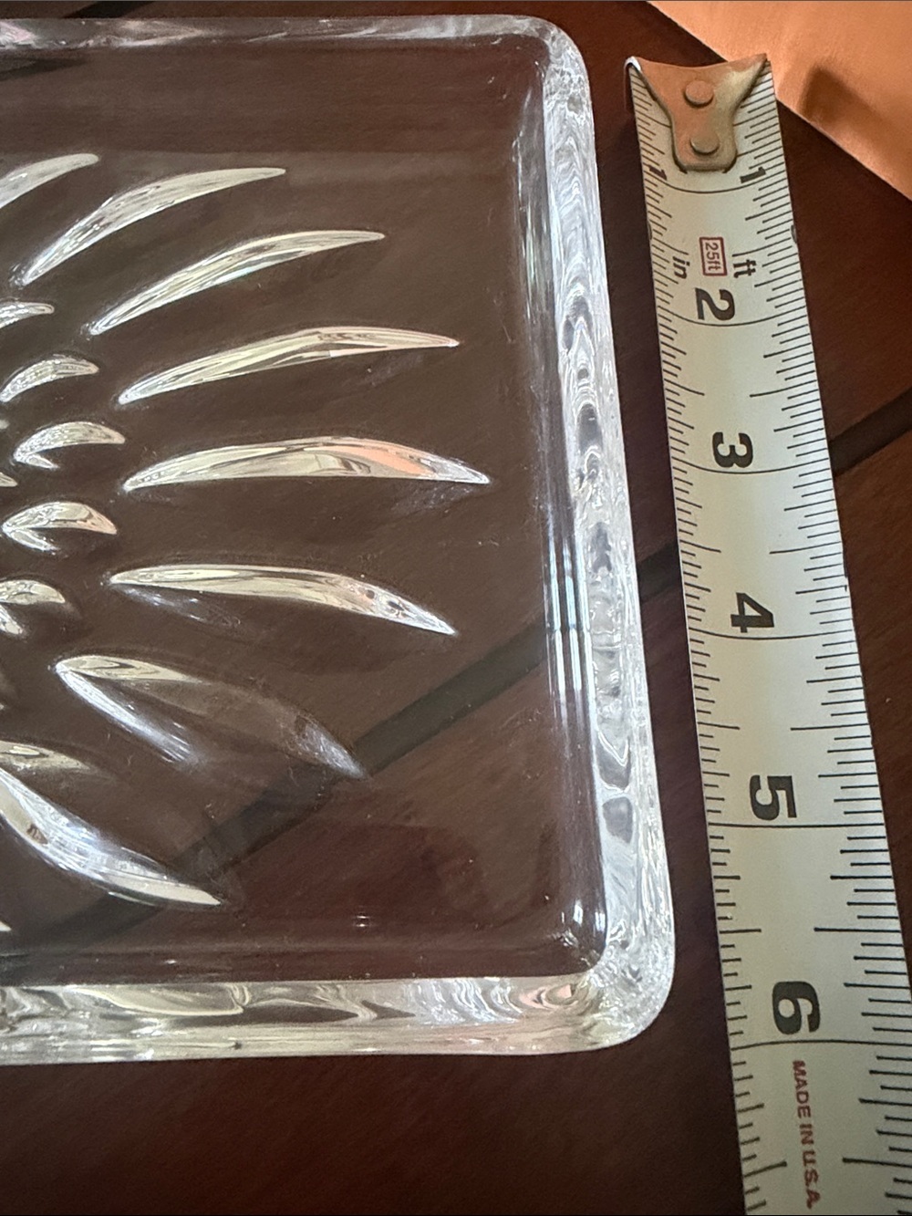 Nachtmann Crystal rectangular tray in the Orion pattern - Picture 3 of 4